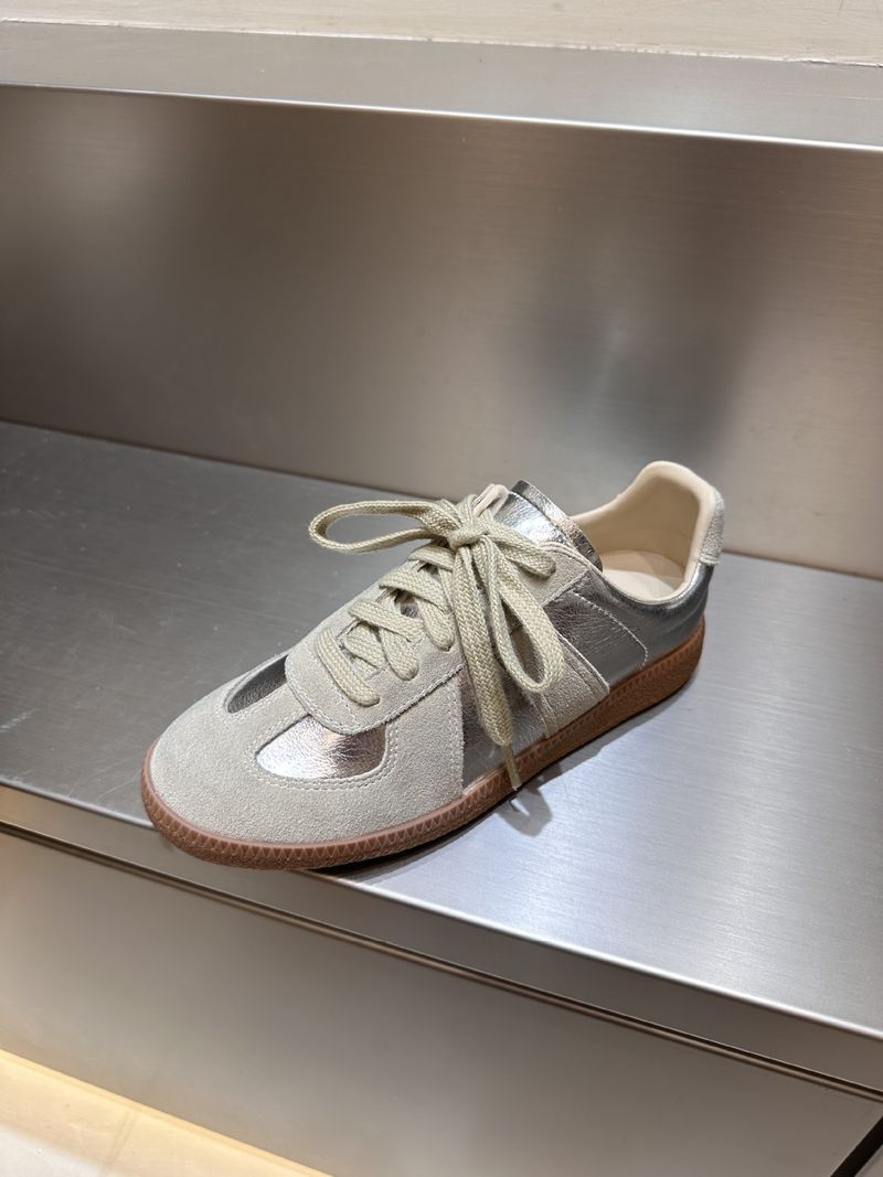 Korean Pinyin De Training Round Toe Lace Up Sports For Women's Autumn And Winter Versatile Casual Flat Bottom Genuine_voghion.com