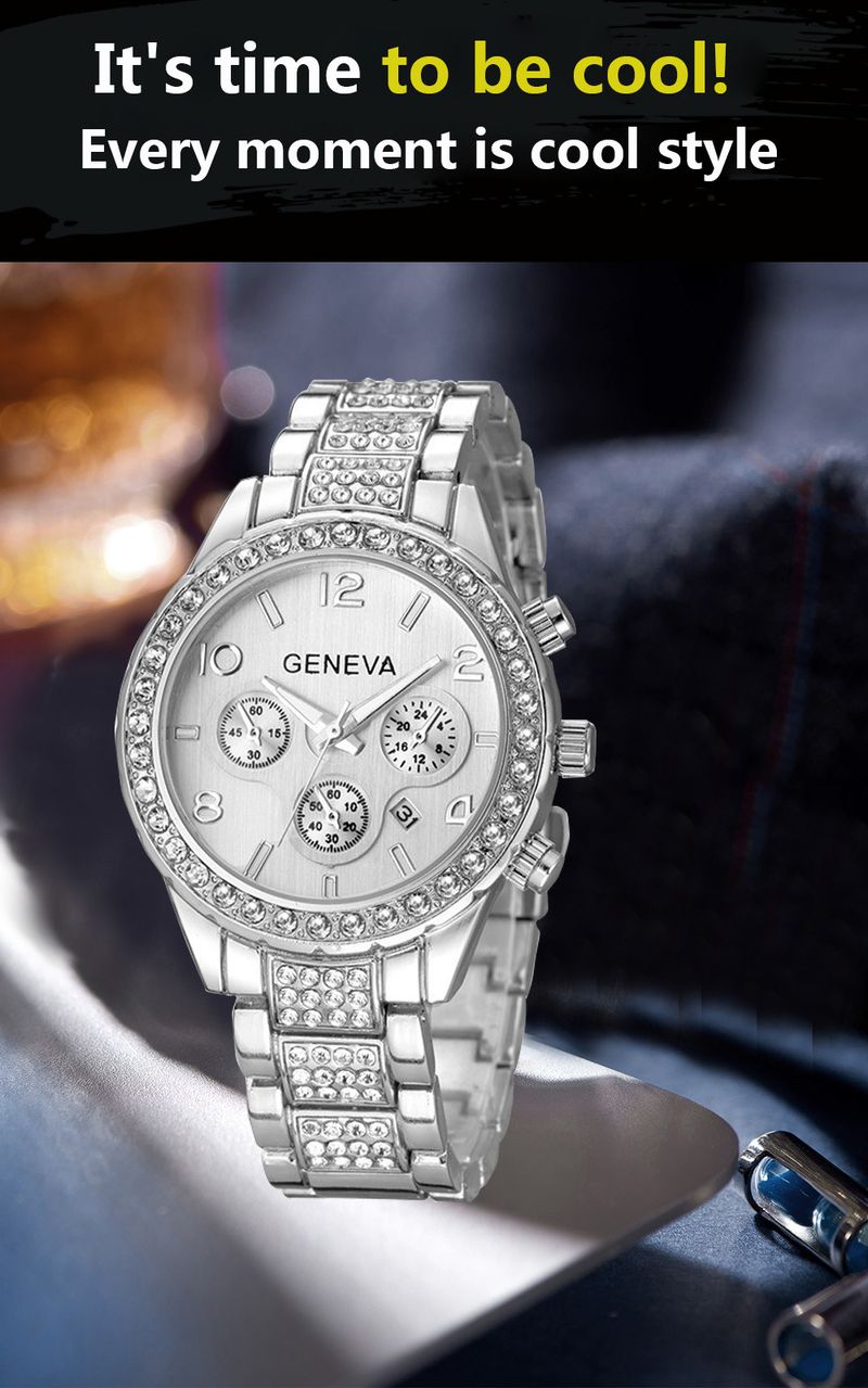 Elegant Stainless Steel Quartz Watch With Mineral Glass, Water Resistant, Luminous Hands, And Butterfly Clasp For Women_voghion.com
