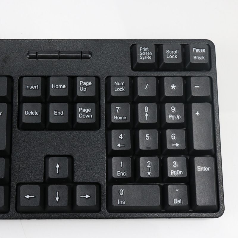 Clavier à l'ancienne pour ordinateur de bureau, port PS/2, filaire, tête ronde, interface circulaire, bureau, maison_voghion.com