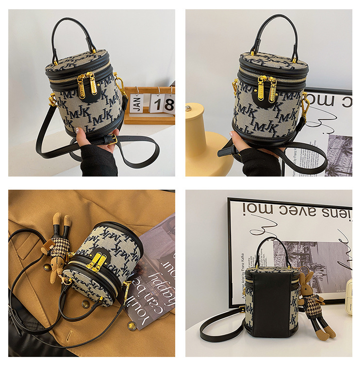 Netizen Bucket Women 2024 New Printed Handbag Versatile Style One Shoulder Crossbody for Women's Bag Trend_voghion.com