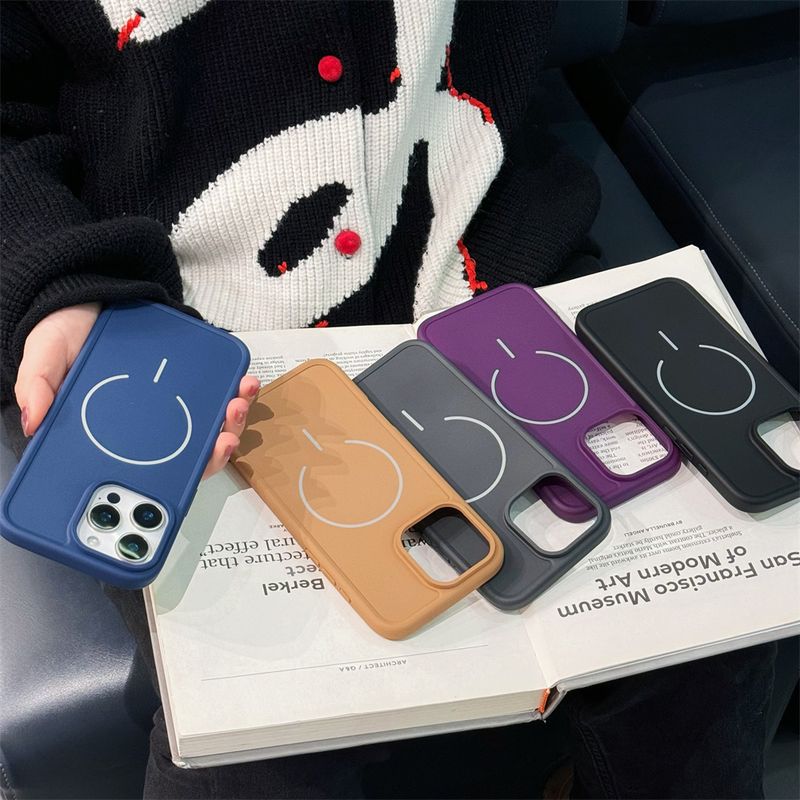 Funda magnética de silicona suave de lujo a prueba de golpes para iPhone 16, 15, 14, 13, 12, 11 Pro Max Plus con botón de control de cámara_voghion.com