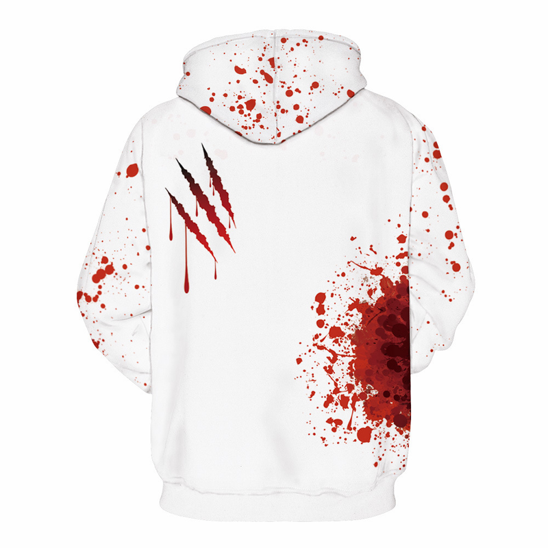 Halloween-Kapuzenpullover mit Blutstropfen im Digitaldruck_voghion.com