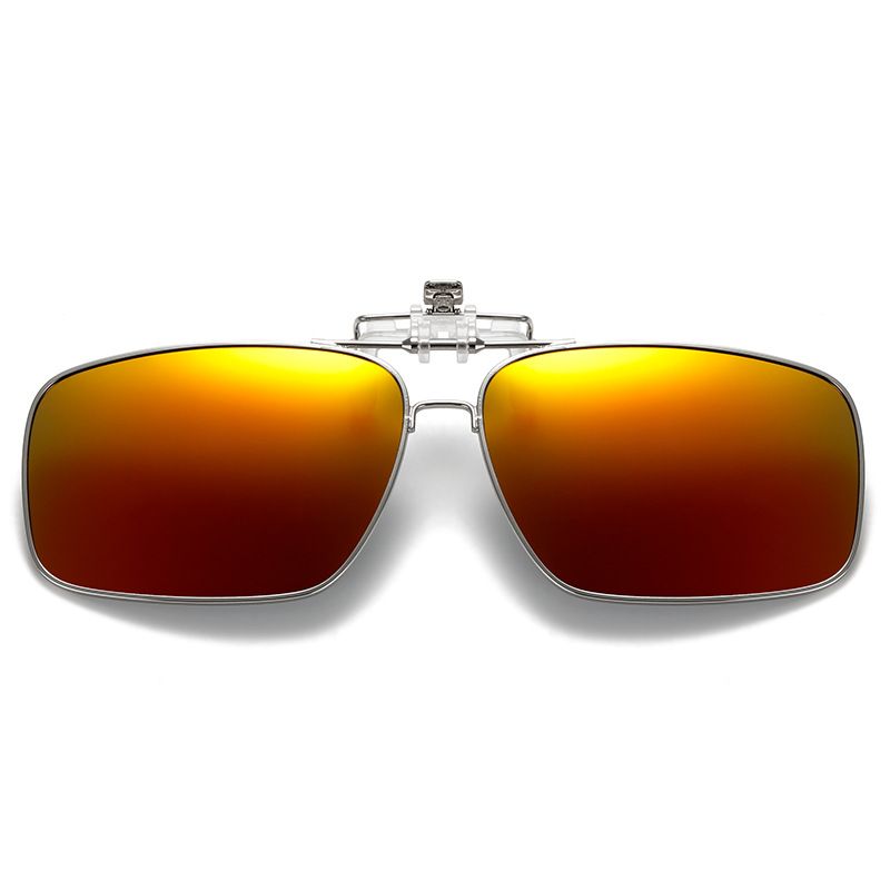 2019 New Men And Women Polarized Colorful With Frame Sunglasses Square Glasses Flip-up Clip-on_voghion.com