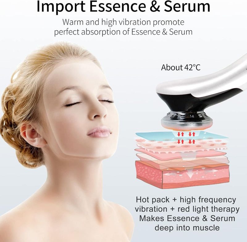 Ultrasound Face, Cosmetic Device, Wrinkle Remover, Ultrasonic Facial Massager, Beauty Device With Photon EMS ION,_voghion.com
