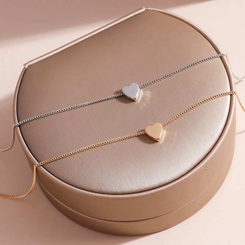 Fashion Fashion Tiny for Women Short Chain Heart Shape Pendant Gift Bohemian Choker Necklace Birthday Gifts_voghion.com
