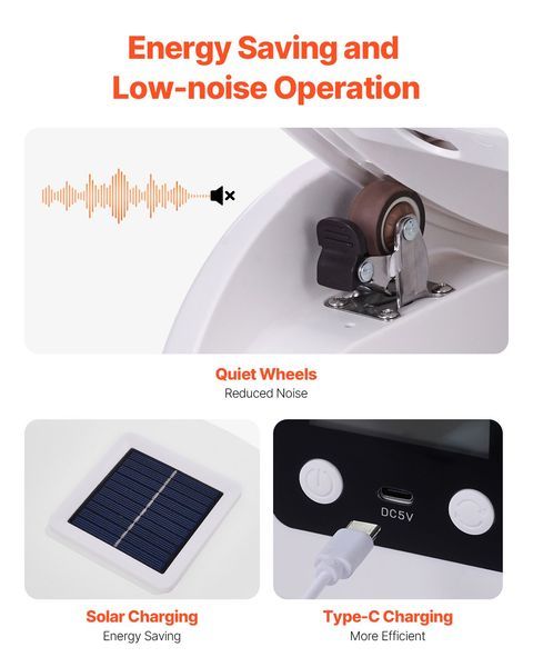 VEVOR Cat Exercise Wheel With Pedometer 40.8' Cat Treadmill For Pet Health White_voghion.com