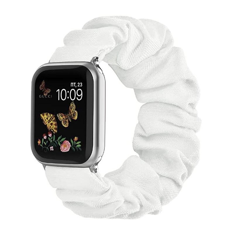 Scrunchie-band voor IWatch-band 44 mm 40 mm 42 mm 41 mm 38 mm 45 mm 49 mm Ultra Nylon Solo Loop-armband IWatch Dames 8 7 6 5 4 SE_voghion.com