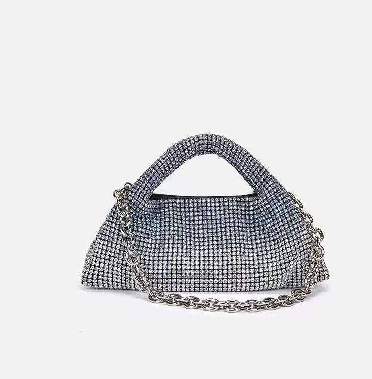 Designer 2025 Borsa da donna con brillantini di alta qualità, in cristallo lucido con strass, per sera, matrimonio, festa, pochette_voghion.com