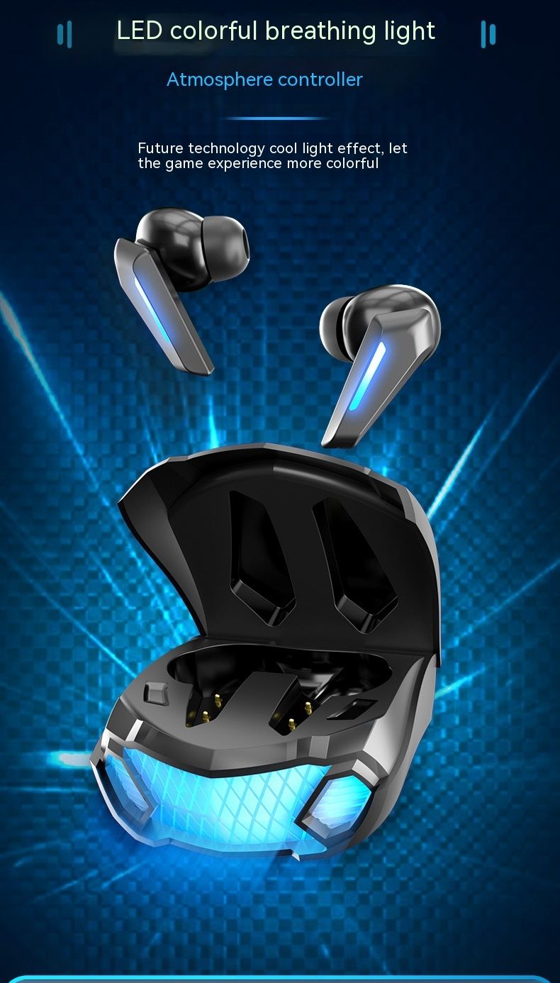 Nieuw cool sportwagenontwerp M5 TWS Draadloze Bluetooth 5.2 Dual Mode Esports Game-oortelefoons_voghion.com