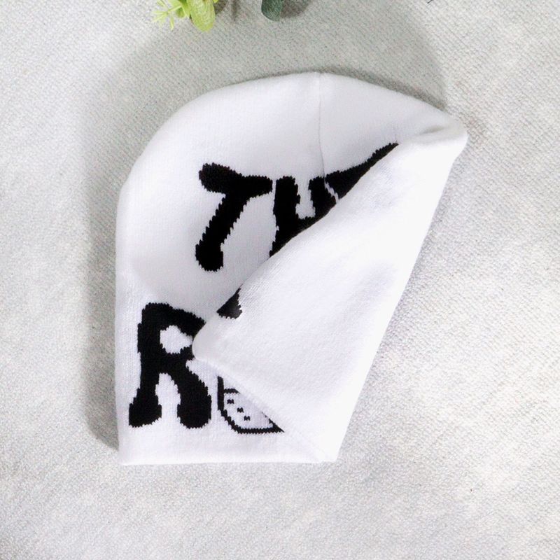 Unisex Kootud mütsimüts trend pullover kirjad Y2K žakaarmütsid meestele ja naistele_voghion.com
