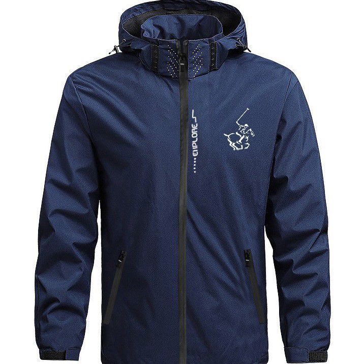 Giacca da corsa per esterni 3 in 1 con cappuccio, motivo stampato, staccabile, antivento, impermeabile, giacche da uomo e da donna_voghion.com