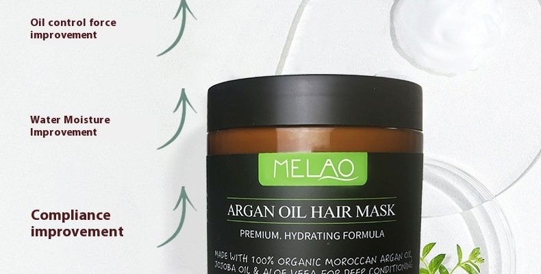 MELAO Forrest Gum Oil Saç Maskesi Kuru Kuru Boyama Haşlama Saç Yumuşatma Saç Özü_voghion.com