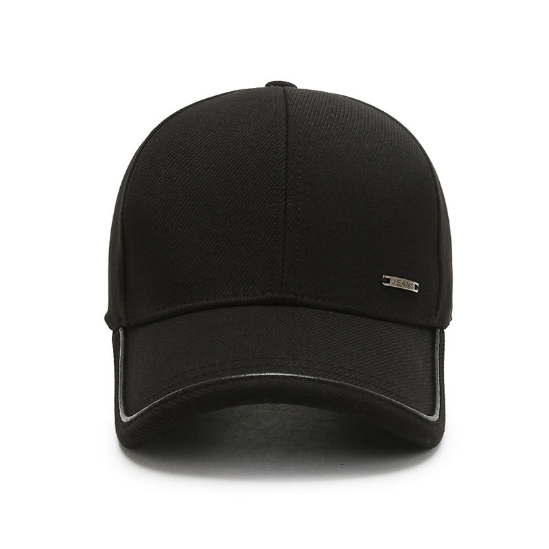 Baseball cap middle-aged and elderly men's warm plus velvet cap sunscreen sunscreen simple fashion cap_voghion.com