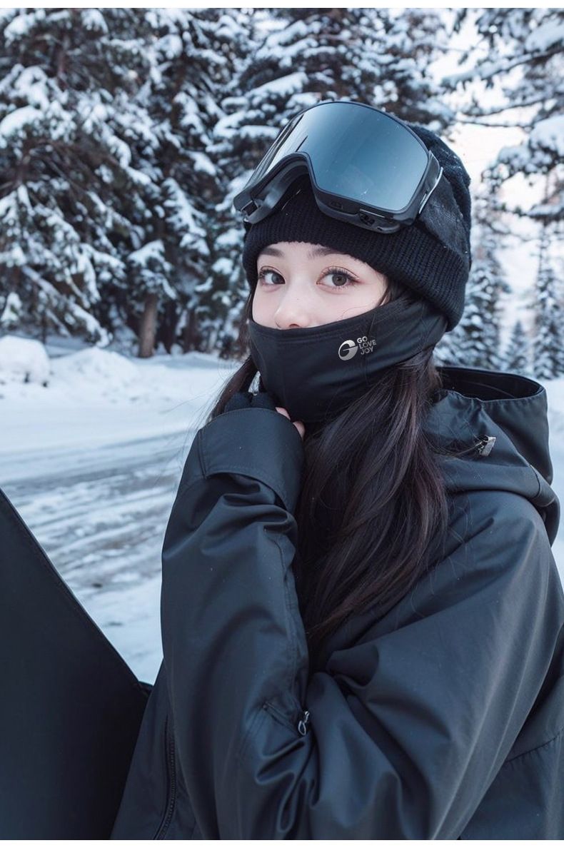 Maschera e passamontagna da sci invernali di alta qualità: foderati in pile, antivento, protezione dal freddo per sci, ciclismo e sport all'aria aperta_voghion.com