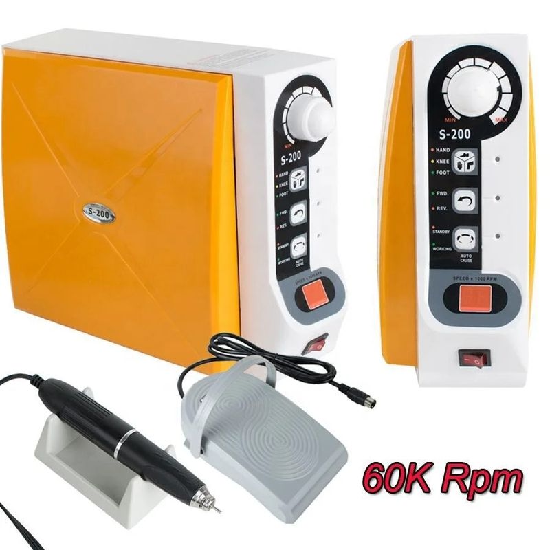 Dental Labor Ausrüstung Bürstenlosen Mikromotor 150w 60000rmp High Speed Micro Motor Handstück mit Knie Control_voghion.com