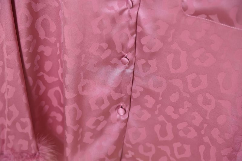 Dames nachtkleding pyjama's lente en herfst ijs zijde lange mouwen hoogwaardige zijde veren luxe huiskleding_voghion.com