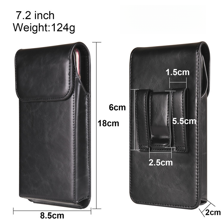 Borsa per cellulare, design minimalista, marsupio per cellulare, fibbia magnetica verticale, cinturino in vita, custodia in pelle, da uomo_voghion.com