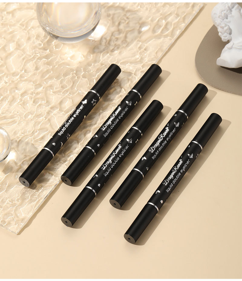 5-teiliges Set mit doppelseitigem Star Stamp Eyeliner – Herz, Pflaumenblüte und weitere Muster, ideal für Anfänger, müheloses Schminken_voghion.com