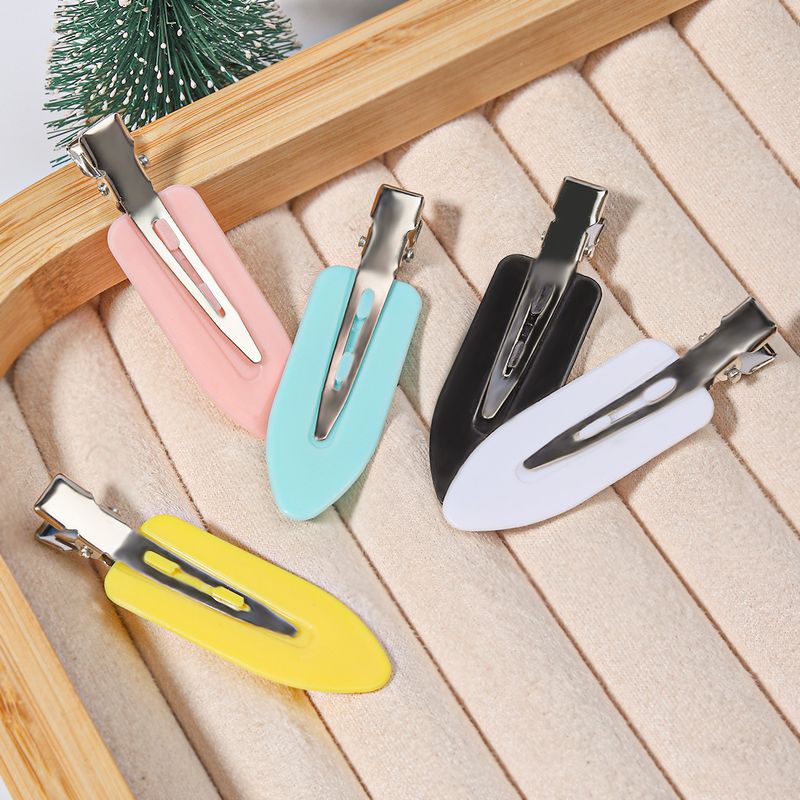 Candy Color Traceless Clips - Cream Glue DIY Material Set, Plastic Hairpins For Bangs, Ideal For Makeup, Washing Face To Hold Front Forehead Flyaways_voghion.com