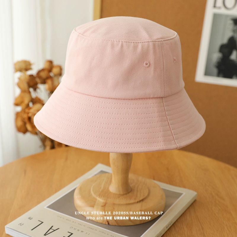 Cappello da pescatore giapponese tinta unita - Cappello da sole con tesa larga per teste grandi (protezione UV UPF50+, cappello estivo unisex)_voghion.com