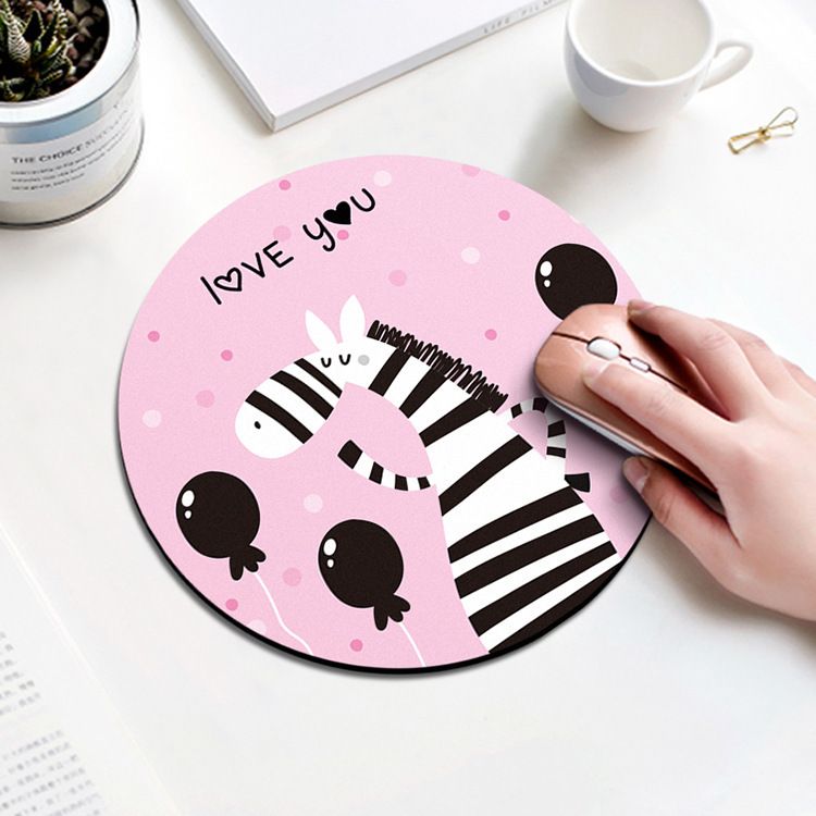 Thickened small circular anti slip table mat, pad, rubber mouse pad_voghion.com