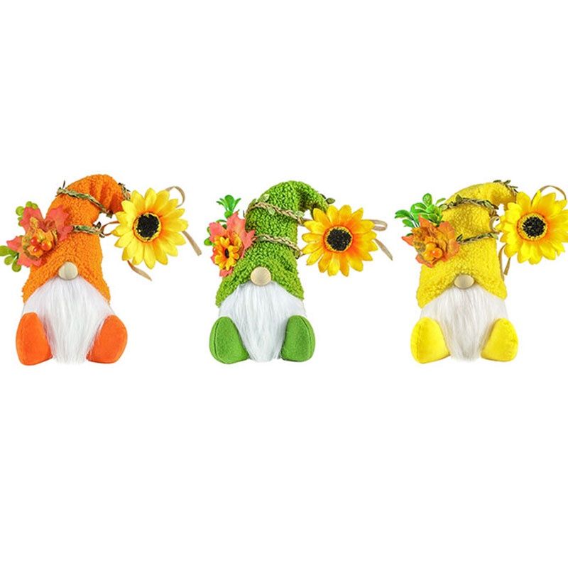 Peluche décorative unique pour le festival des tournesols, à présenter sur un bureau._voghion.com