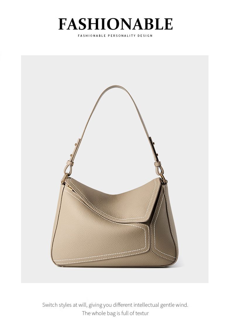 Borse da donna, borsa a tracolla singola, borsa geometrica da donna, borsa a cuscino in vera pelle, borsa a tracolla in pelle di mucca, borsa da pendolare_voghion.com