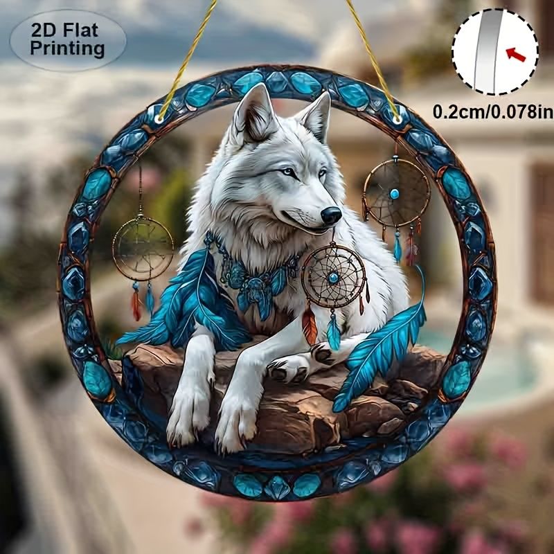 kurt Dreamcatcher Akrilik Duvar Sanatı Mavi Tüyler ve Boncuklar. Yatak Odası/Oturma Odası/Dış Mekan Dekoru İçin Mükemmel. Kız Kardeşler/Arkadaşlar İçin Benzersiz Hediye_voghion.com