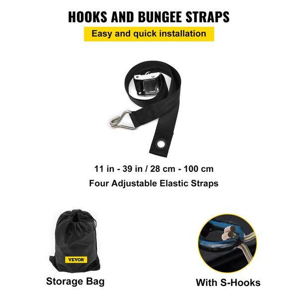 Cargo Net With Mesh, 8' X 6.7' Cargo Net For Pickup Truck Bed, Heavy Duty Cargo Nets With Cam Buckles & S-Hooks & Cross Strap, Truck Bed Ca_voghion.com