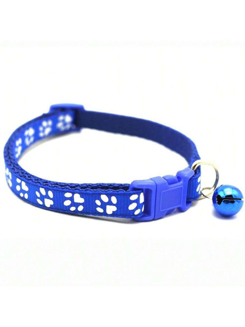 New Colorful Puppy Pet Leash Cat Paw Print Collar_voghion.com