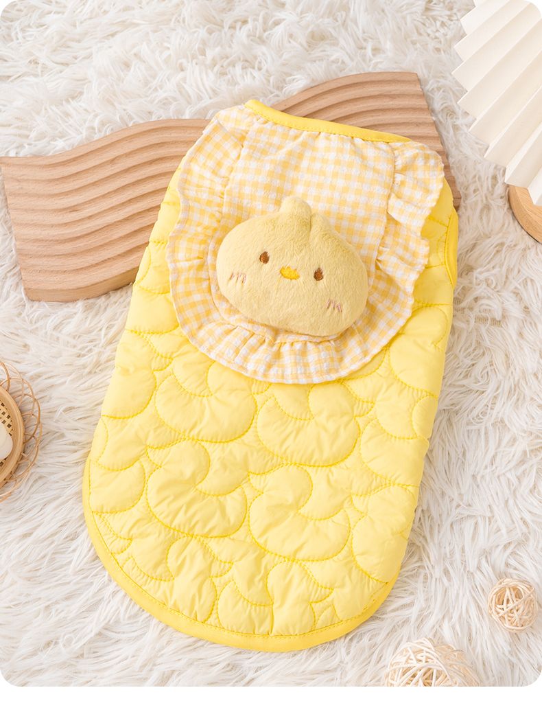 Cat Clothes Autumn And Winter Velvet Vest Cute Silver Gradual Layer Puppet Warm Winter Cotton Clothes Thickened_voghion.com