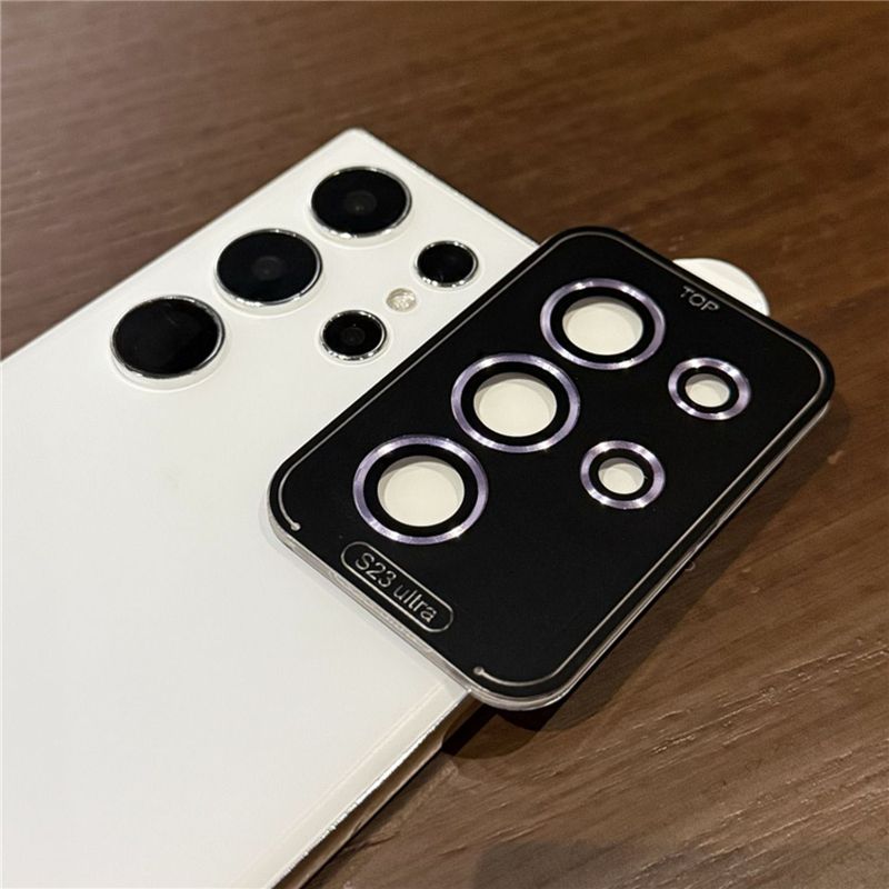 Kameralencse-védelem Samsung Galaxy S25 Ultra S24 Plus S23 FE S22 színátmenetes színes edzett üvegvédő kiegészítőkhöz_voghion.com