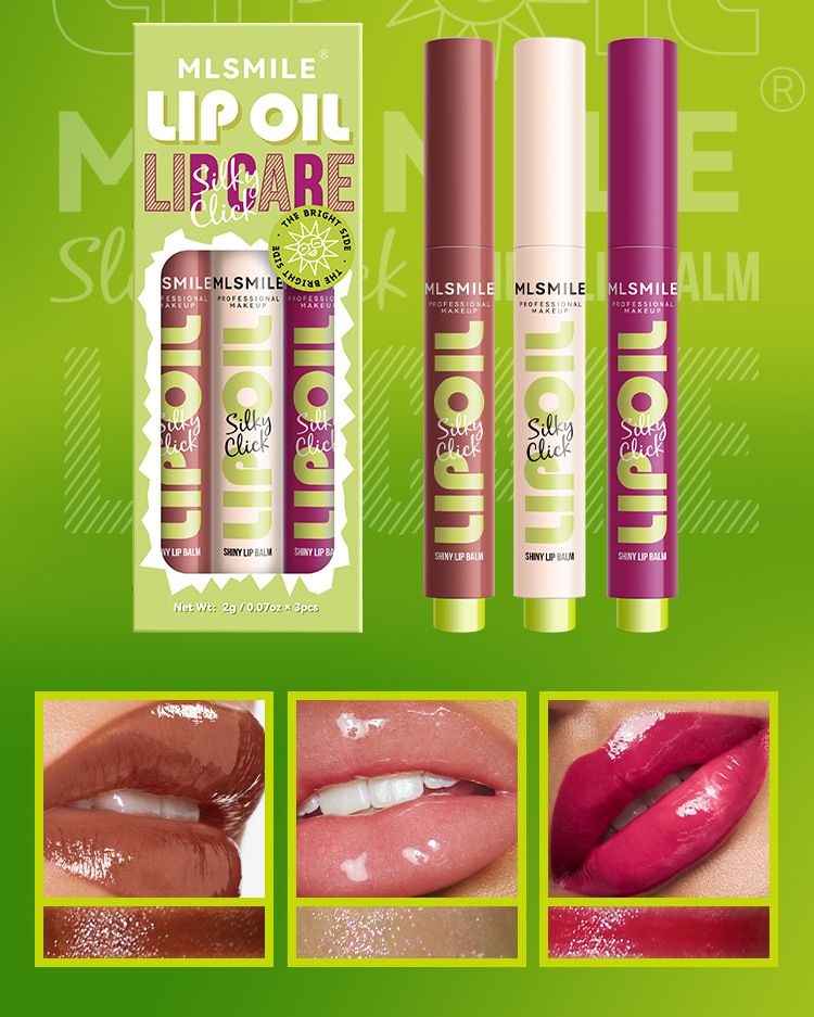 Makeup Pressed Set Solid Glossy Gloss Mirror Glaze Balm Lipstick Lip Oil_voghion.com