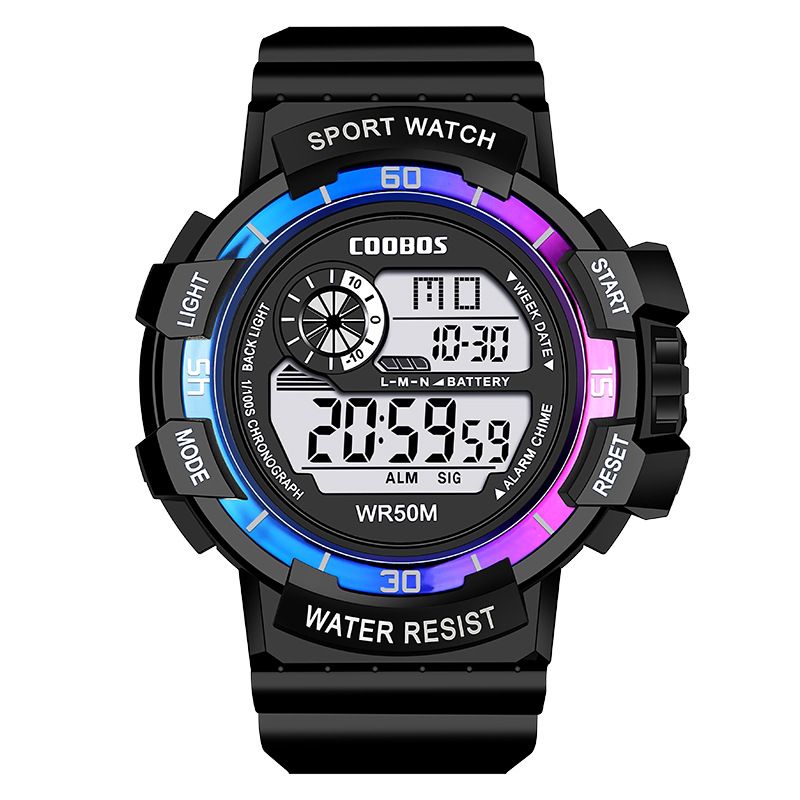 Orologio sportivo elettronico luminoso da uomo Coolbaoshi Student 0990_voghion.com