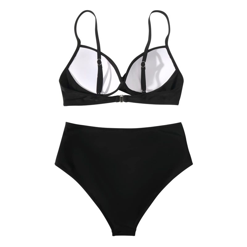 bikini Multicolor Leopard Print High Waist Tight Sexy Bikini_voghion.com