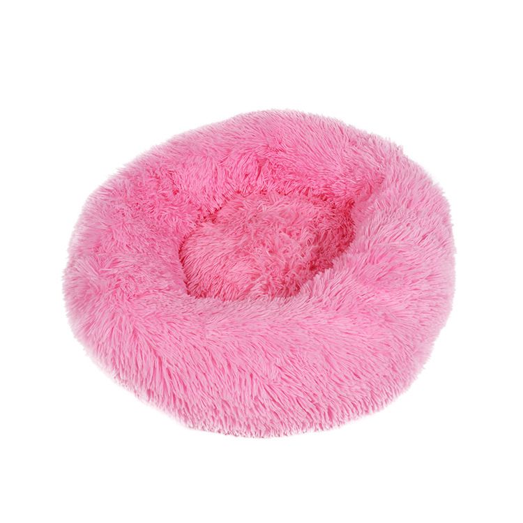 Removable And Washable Zippered Round Plush Bed All-Season Dog Cat Pet Mat_voghion.com