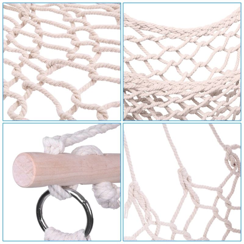 Sedia a sdraio con amaca, con rete a doghe, per camera da letto, patio, spiaggia, veranda, Deluxe G_voghion.com