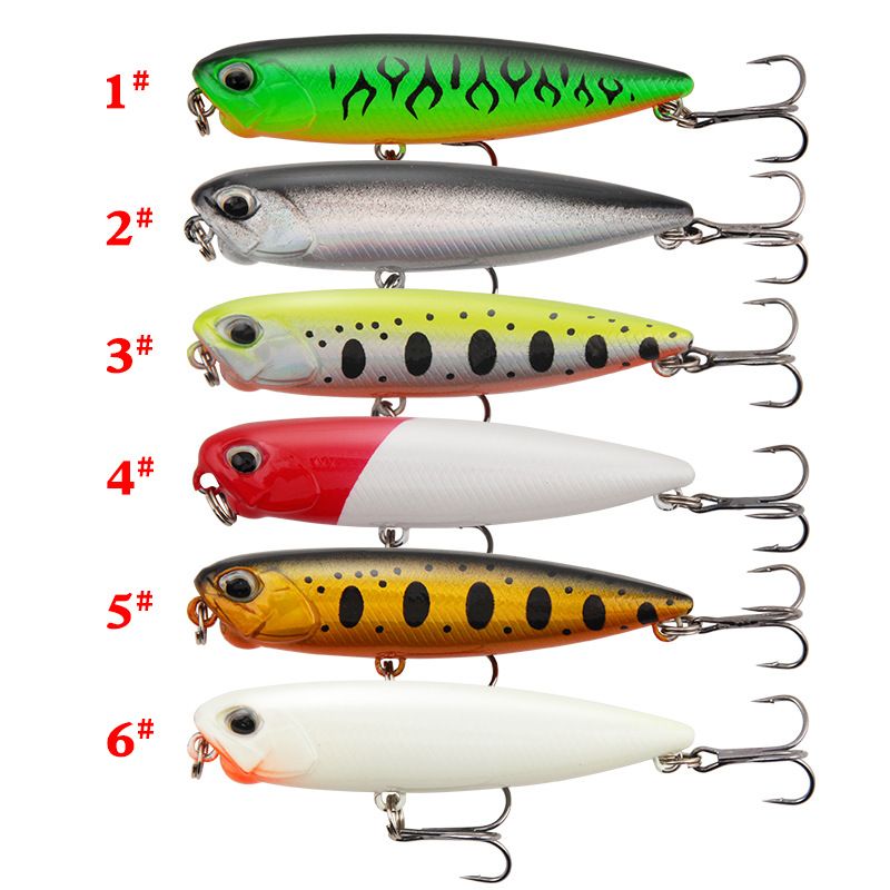 Isca nova isca flutuante de longa distância, isca de lápis, isca de perca, isca de peixe, pesca marítima de água doce, equipamento de pesca_voghion.com