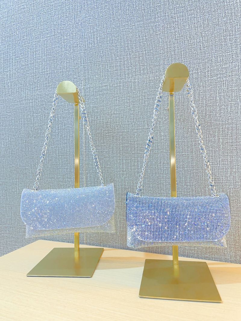 Catena per cellulare, piccolo portamonete, borsa da banchetto con tracolla obliqua sottobraccio, borsa a mano fine da cento dollari_voghion.com