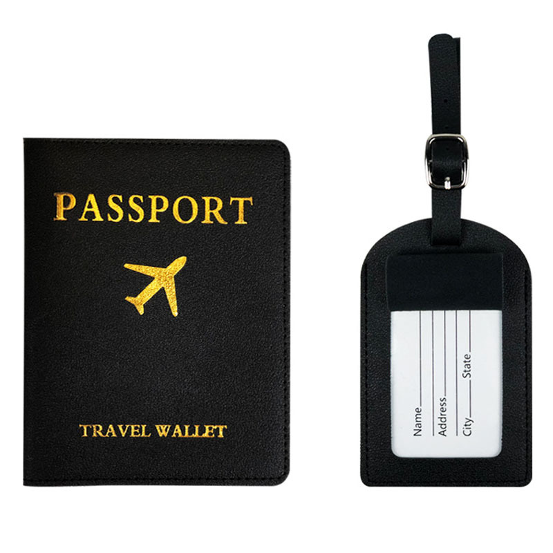 Luggage Tag And Passport Cover, Set Card Passport Holder Set Luggage Tag Passport Holder Passport Cover_voghion.com