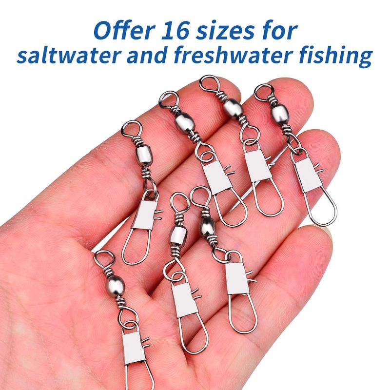 Cylinder-Shaped Eight-Character Ring Quick Swivel Sea Rod B-Type Pin Lure Connector Fishing Gear Accessories_voghion.com