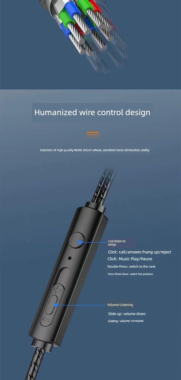 Auriculares con cable tipo C, intraaurales, graves extra bajos, tecnología Drive-by-Wire, para Oppo, Huawei, Vivo, Xiaomi, Neutral_voghion.com