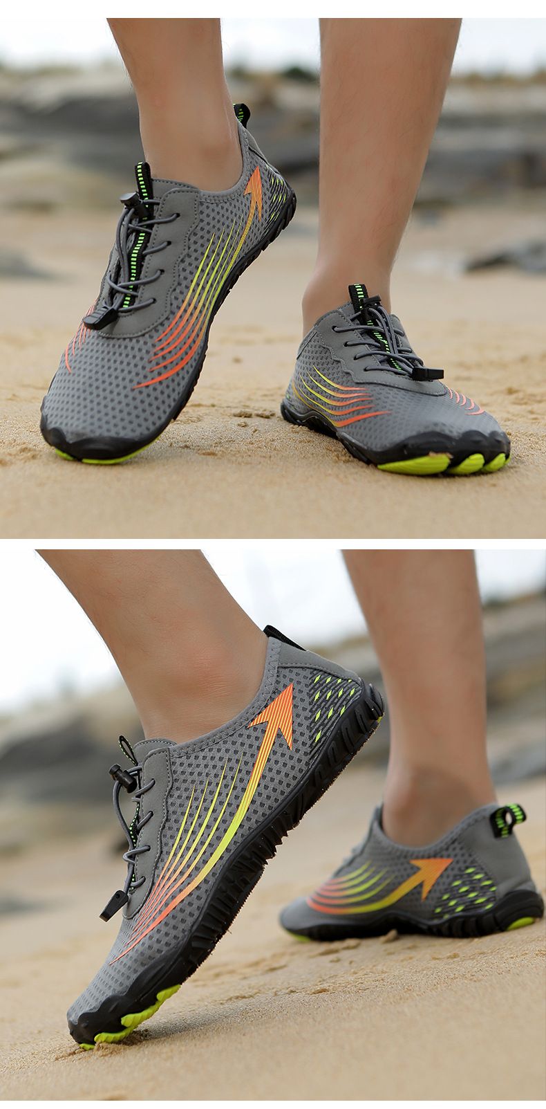 Unisex Water Shoes For Swimming, Running, Cycling, Yoga & Beach - Lightweight, Quick-Dry, Non-Slip With Breathable Mesh For Outdoor Adventures_voghion.com