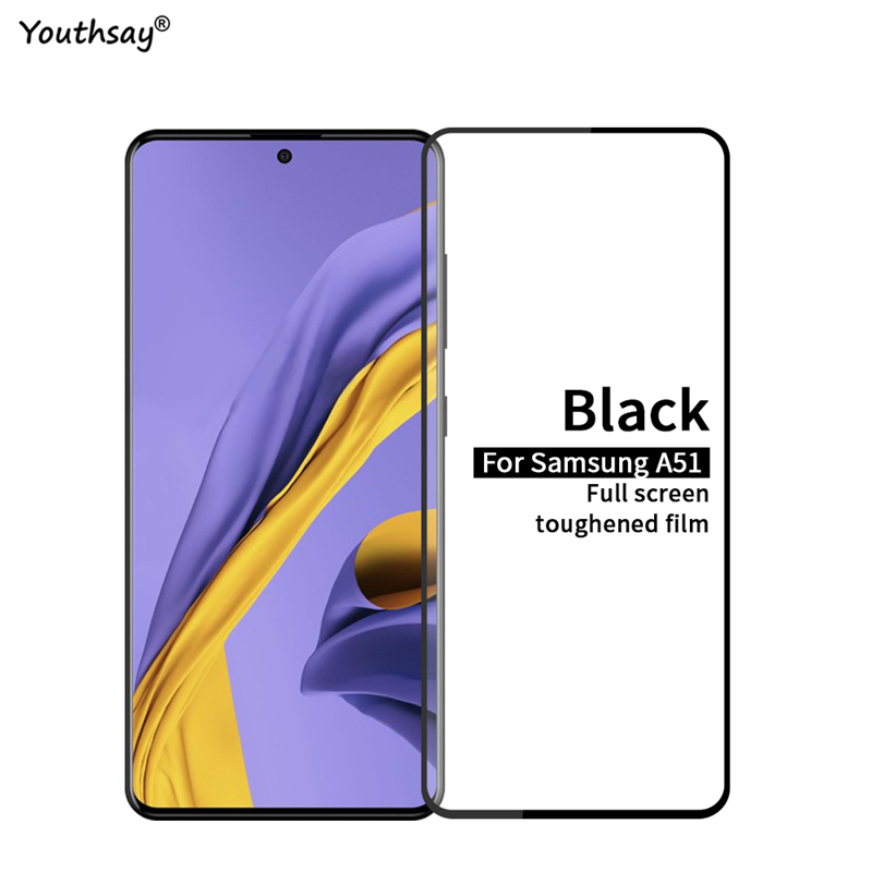 1 vnt Samsung Galaxy A51 stiklo ekrano apsauginė plėvelė Pilna klijuojama plėvelė Samsung Galaxy A51 grūdintas stiklas, skirtas Samsung Galaxy A51_voghion.com