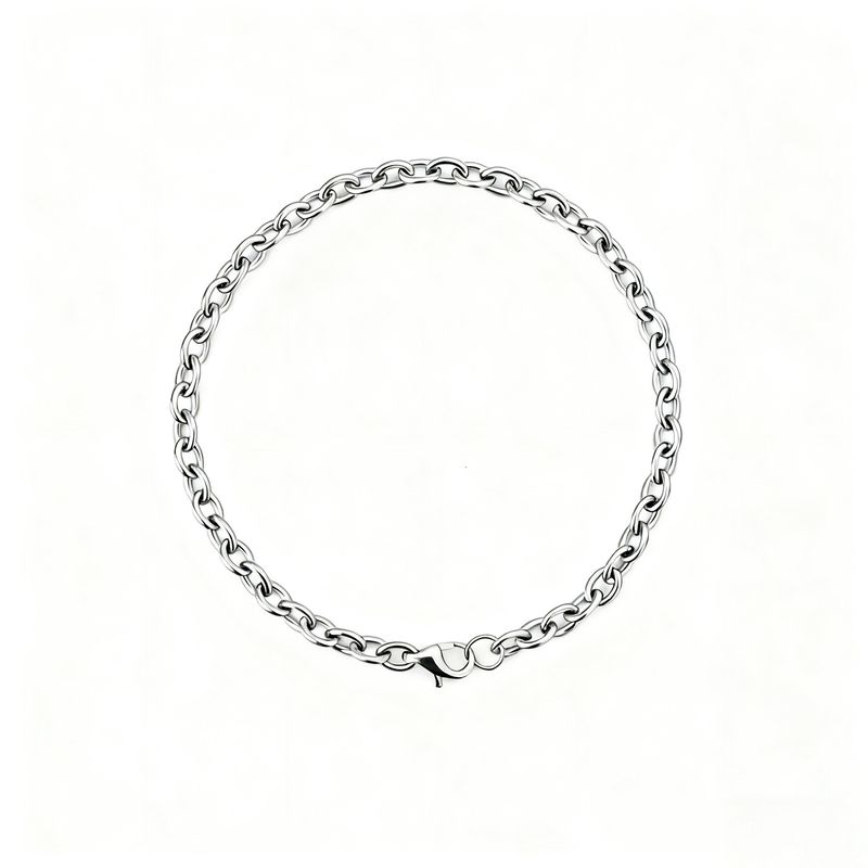 Nuovo bracciale da donna semplice in stile Ins con catena a maglie in acciaio inossidabile_voghion.com
