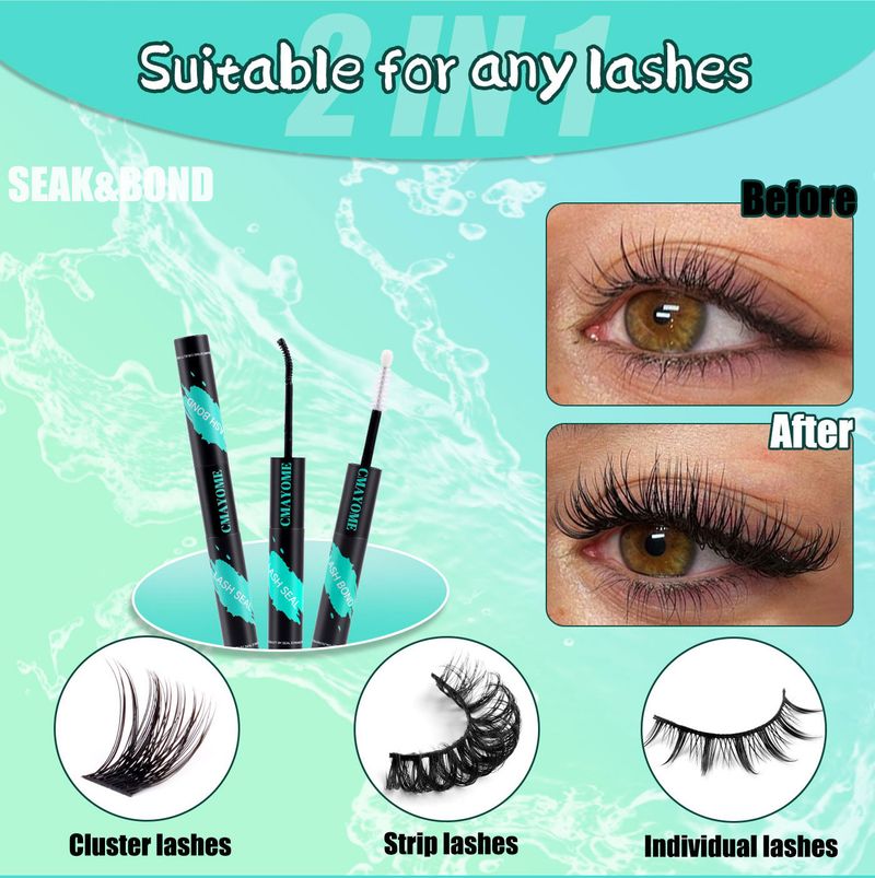 False Eyelashes False Eyelash Extension Suit Single Cluster Hair 144 Cluster Thick Big Eyes_voghion.com