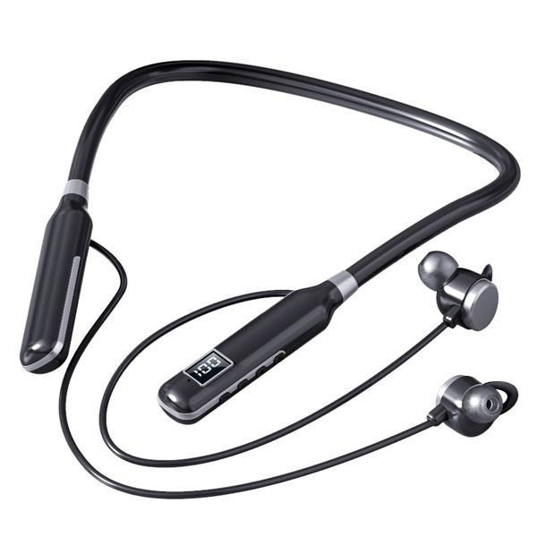 BT-7 Drahtlose Kopfhörer Bluetooth 5.3 Nackenbügel-Ohrhörer Magnetische Sport-wasserdichte Ohrhörer Blutooth-Headset mit Mikrofon_voghion.com