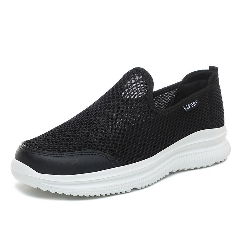 Summer Breathable Casual Sports Thin Lightweight Single Shoe, One Foot Stepping Shoes, Men's Mesh Shoes_voghion.com