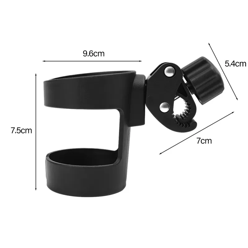Soporte para vasos de agua para cochecito ajustable de 360 grados, soporte para botellas de agua para coche, paraguas para niños, soporte para vasos para bebidas para sillas de ruedas para bebés y niños pequeños_voghion.com