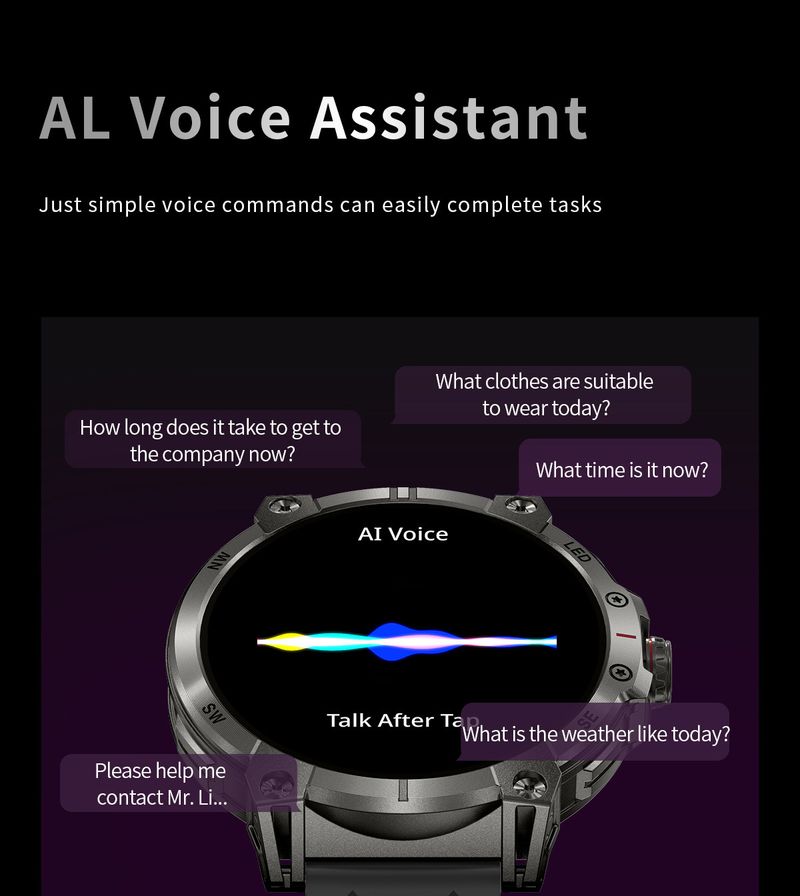 Outdoor Sports Smart Multi Function Waterproof Pedometer Alarm Clock Bluetooth Call Remote Control Camera Watch_voghion.com